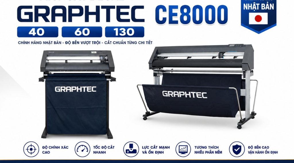 Máy cắt decal Graphtec CE8000-40/60/130 Nhật