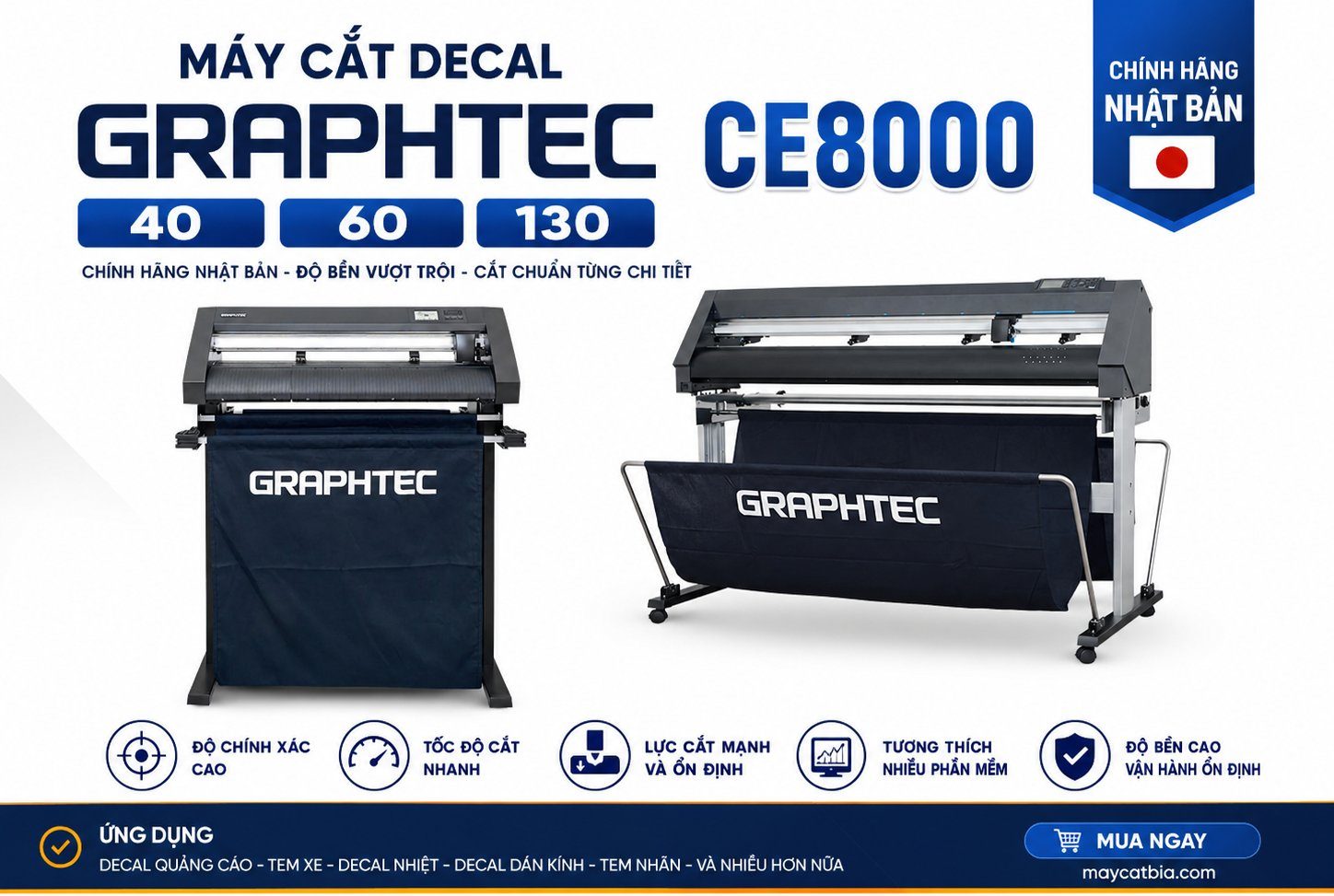 Máy Cắt Decal Graphtec CE8000-60/130